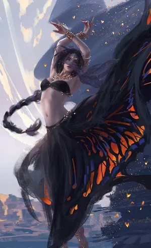 鬼刀风铃北漠公主wlop插画30_1
