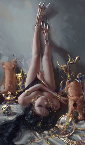 鬼刀风铃北漠公主wlop插画22