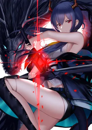 女子 漂亮大腿 龙 明日方舟 Arknights