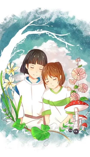 白龙赈早见琥珀主 荻野千寻 蘑菇 龙王_1