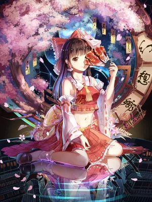 《东方Project》女主巫女博丽灵梦和风樱花