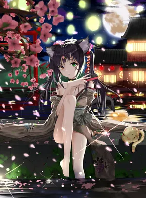 少女孩子美甲 双马尾 大长腿