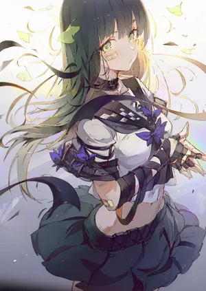少女孩子水手服 肚脐