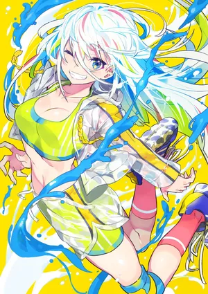 动漫彩绘美少女