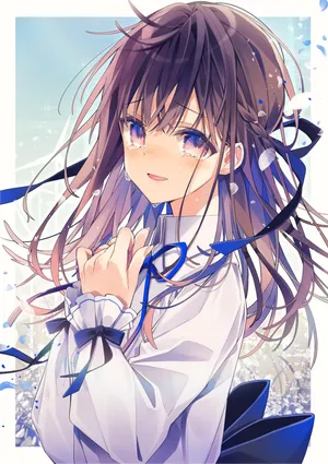 女孩子哭泣眼泪