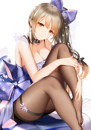 少女前线k2 魅惑的大腿 黑色丝袜 动漫美女