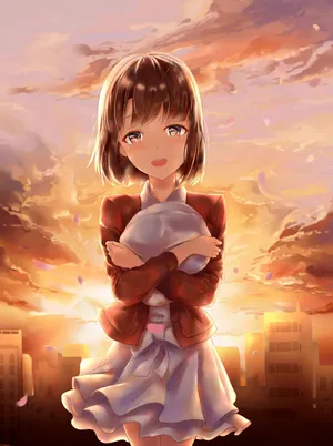 路人女主的养成方法加藤惠落日背景