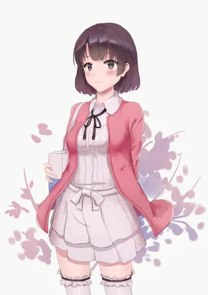 路人女主的养成方法加藤惠白色背景_1