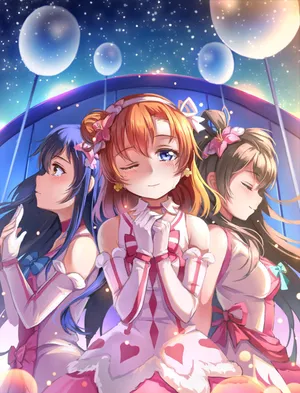 LoveLive!三姐妹气球背景许愿_1