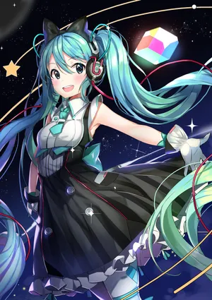 彩色石头初音未来米库miku葱娘公主殿下