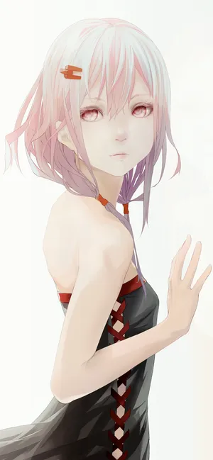 手绘瘦小身材很好的动漫美女插画