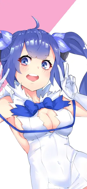 大胸双马尾辫大眼二次元动漫美女_1