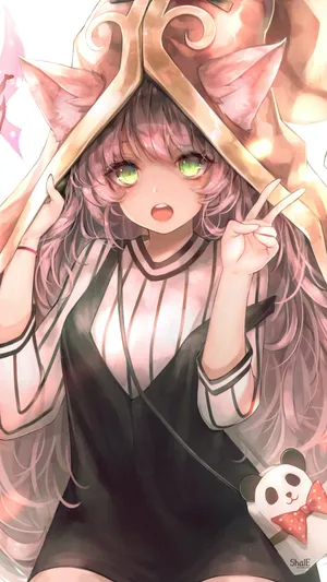 戴奇特帽子的大眼动漫二次元女人物高清
