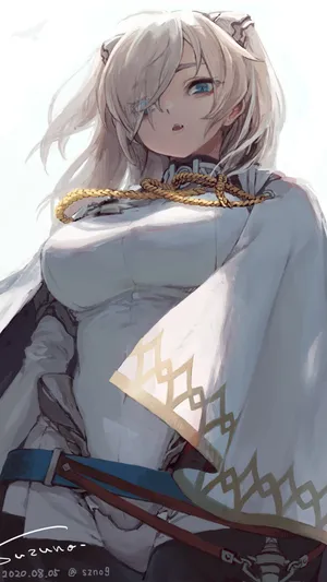 白发很颯的动漫美女