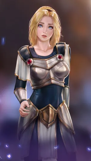 欧美古典穿盔甲的欧美女战士_1