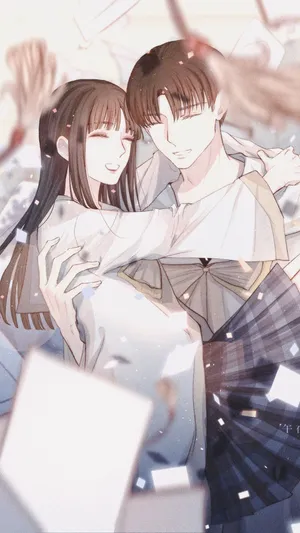 小清新的动漫情侣，动漫男女