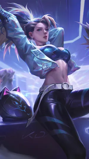 英雄联盟lol离群之刺 KDA MORE 同人 阿卡丽4k第1张