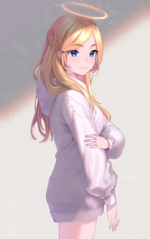 蓝色眼睛天使 可爱少女3k高清 竖屏动漫
