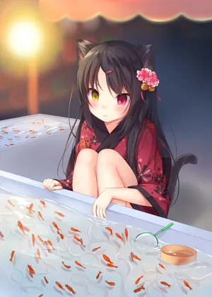 小女生和服 小金鱼_1