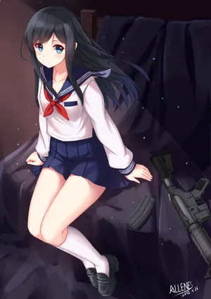 水手服 黑发 战舰少女唯美4k