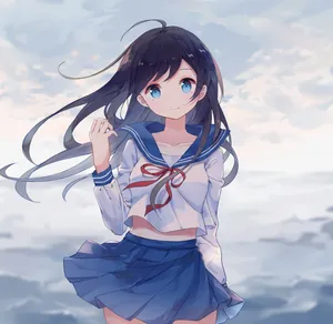 小艾 水手服动漫女生