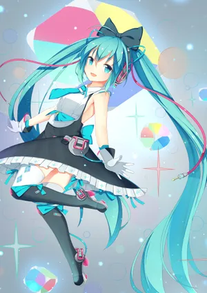 初音未来长发裙子4k