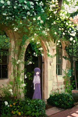 女孩子出门 风景 少女 4k竖屏 动漫