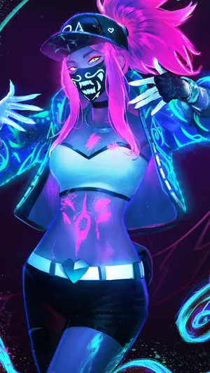 KDA女团 Akali Neon HiRes 4k