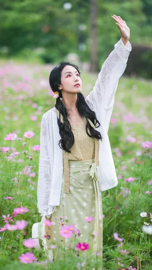 美丽少女花田清新唯美写真