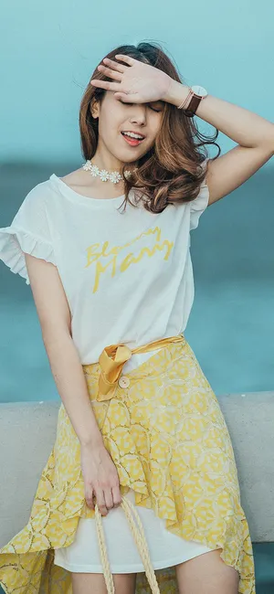 夏日海边清纯可爱美女写真_1