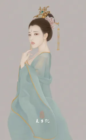 古风美女写真东方神韵麦子记