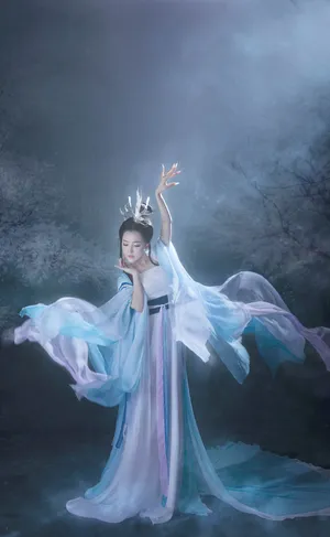 古风美女写真东方神韵月下起舞