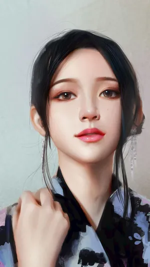 美女素描肖像清纯第1张