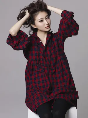 格子衣服 丝袜