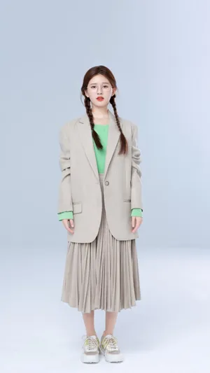 双马尾辫少女赵露思清秀甜美可爱迷人写真