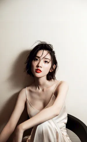 唐艺昕烈焰红唇