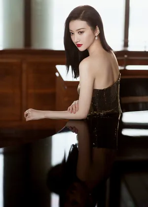 景甜美背