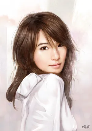 SHE组合田馥甄Hebe个人肖像素描