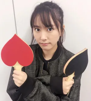 新垣结衣爱心乒乓球拍