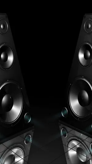 黑扬声器3D