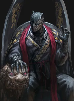 漫威漫画《黑豹》Black Panther特查拉T'Challa超级英雄王座 宝座