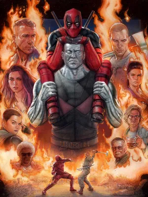 死侍（Deadpool）漫威漫画反派英雄韦德·温斯顿·威尔逊钢力士