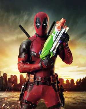 死侍（Deadpool）漫威漫画反派英雄韦德·温斯顿·威尔逊小水枪_1
