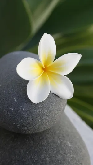 迷人的鸡蛋花微距摄影_1