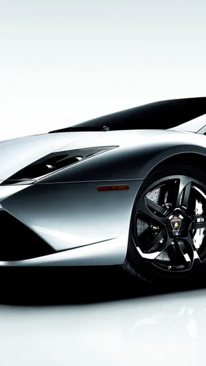 银色兰博基尼Aventador第1张