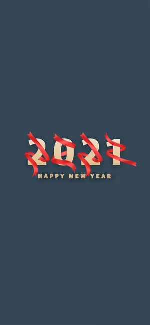 2021新年数字彩带背景图