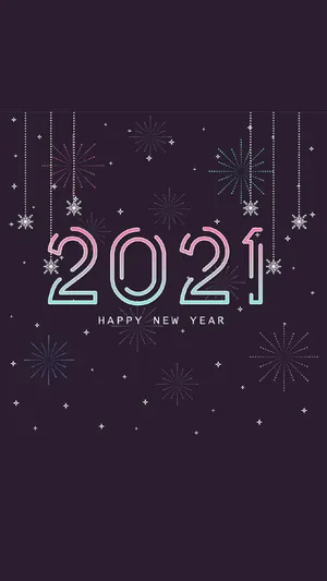2021新年简约抽象烟花背景图