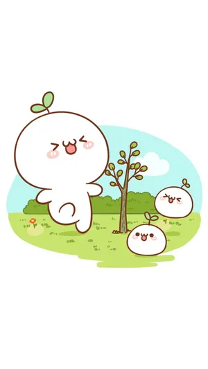 长颜草团子植树节欢乐种树