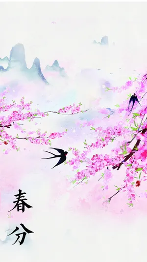 春分时节桃花开