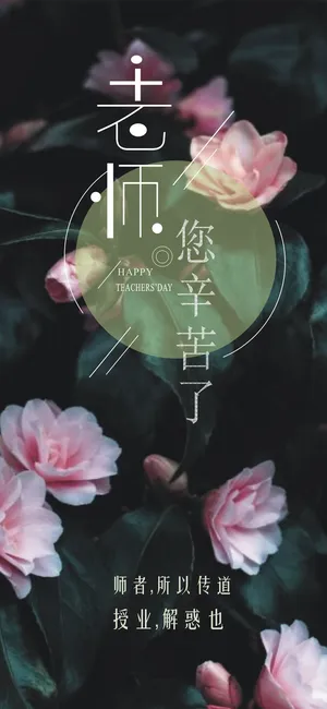 老师您辛苦了